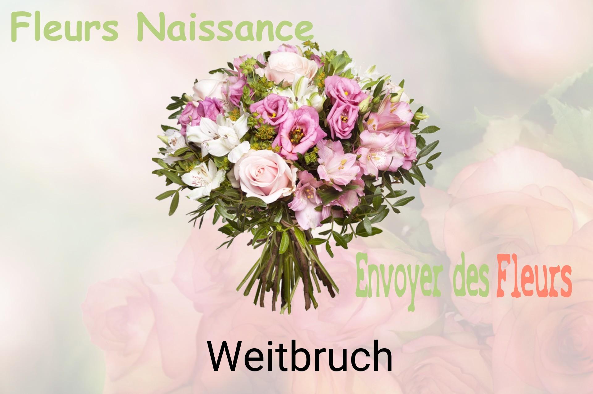 Bouquet de fleurs de naissance livré à Weitbruch